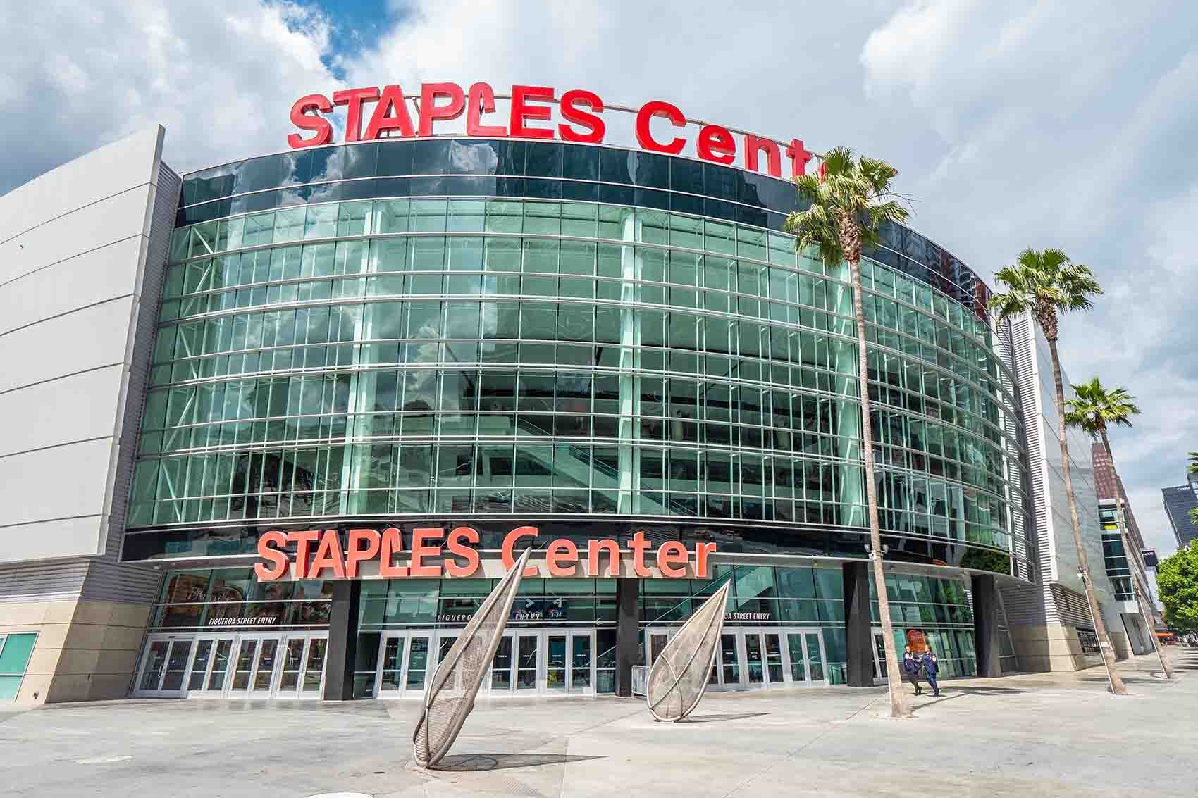 Staples Center at Downtown Los Angeles - CALIFORNIA, USA - MARCH 18, 2019